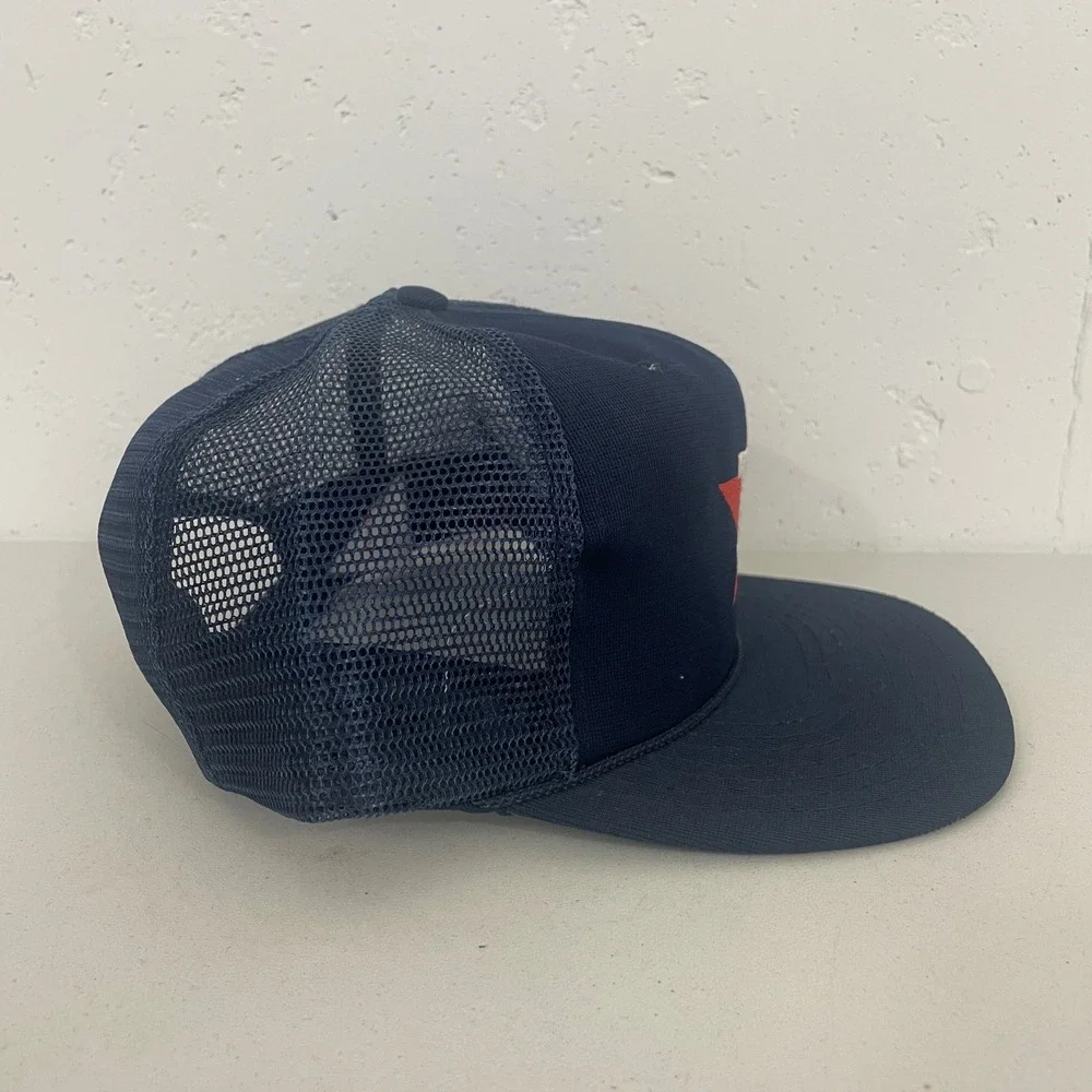 VTG TEI Houston Astros Snapback Hat Cap Star Logo Mesh Trucker MLB Baseball